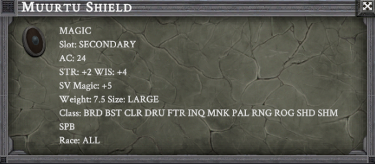 MUURTU SHIELD item card